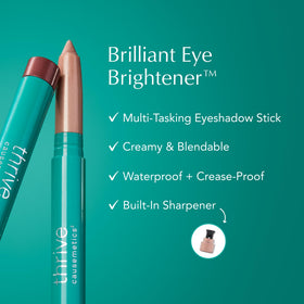 Thrive Causemetics eyeshadow stick with built-in sharpener