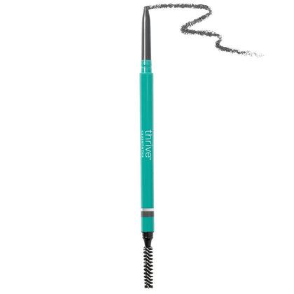 Thrive Causemetics Infinity Waterproof Eyebrow Pencil in Charcoal front view