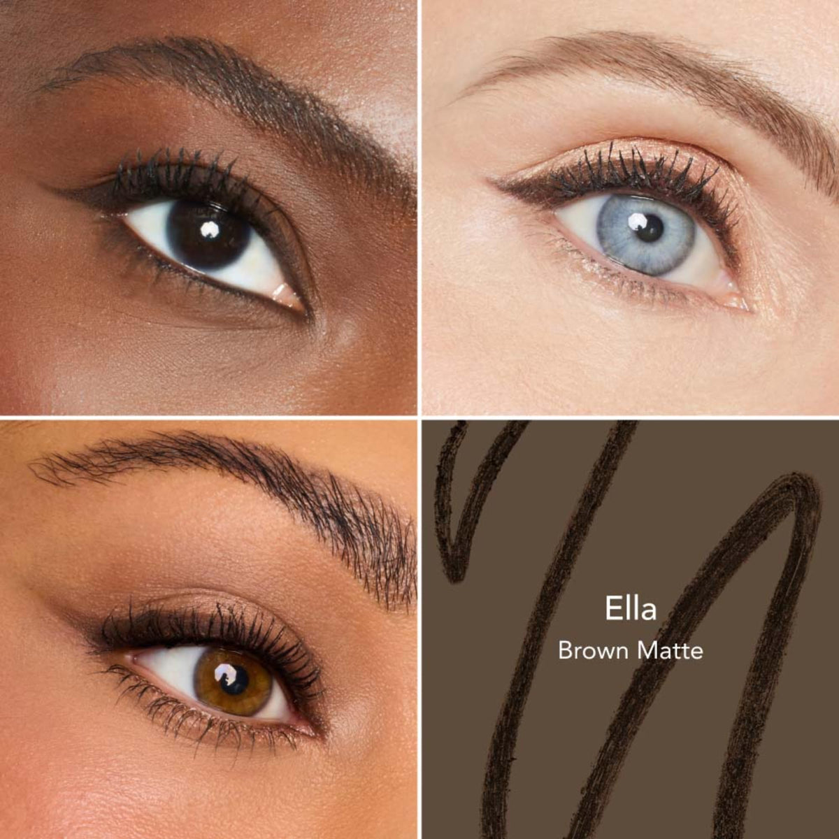 Thrive Causemetics Infinity Waterproof Eyeliner Pencil, Brown Matte with built-in sharpener