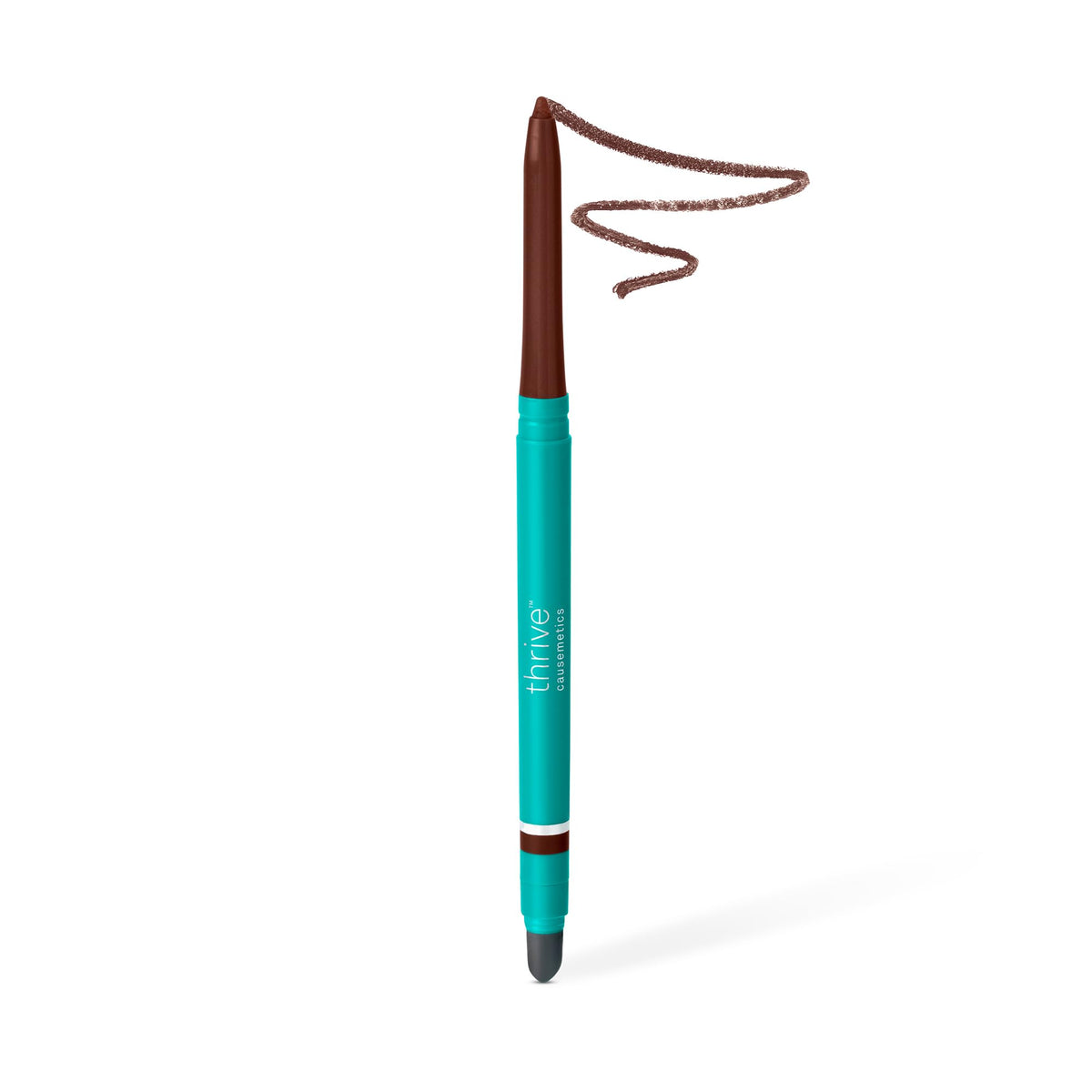 Thrive Causemetics Infinity Waterproof Eyeliner Pencil in Brown Shimmer front view