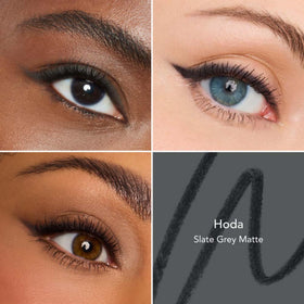 Thrive Causemetics Infinity Waterproof Eyeliner Pencil Slate Grey angled smudge tip