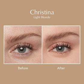 Thrive Causemetics Instant Brow Fix Eyebrow Gel Light Blonde swatch on skin