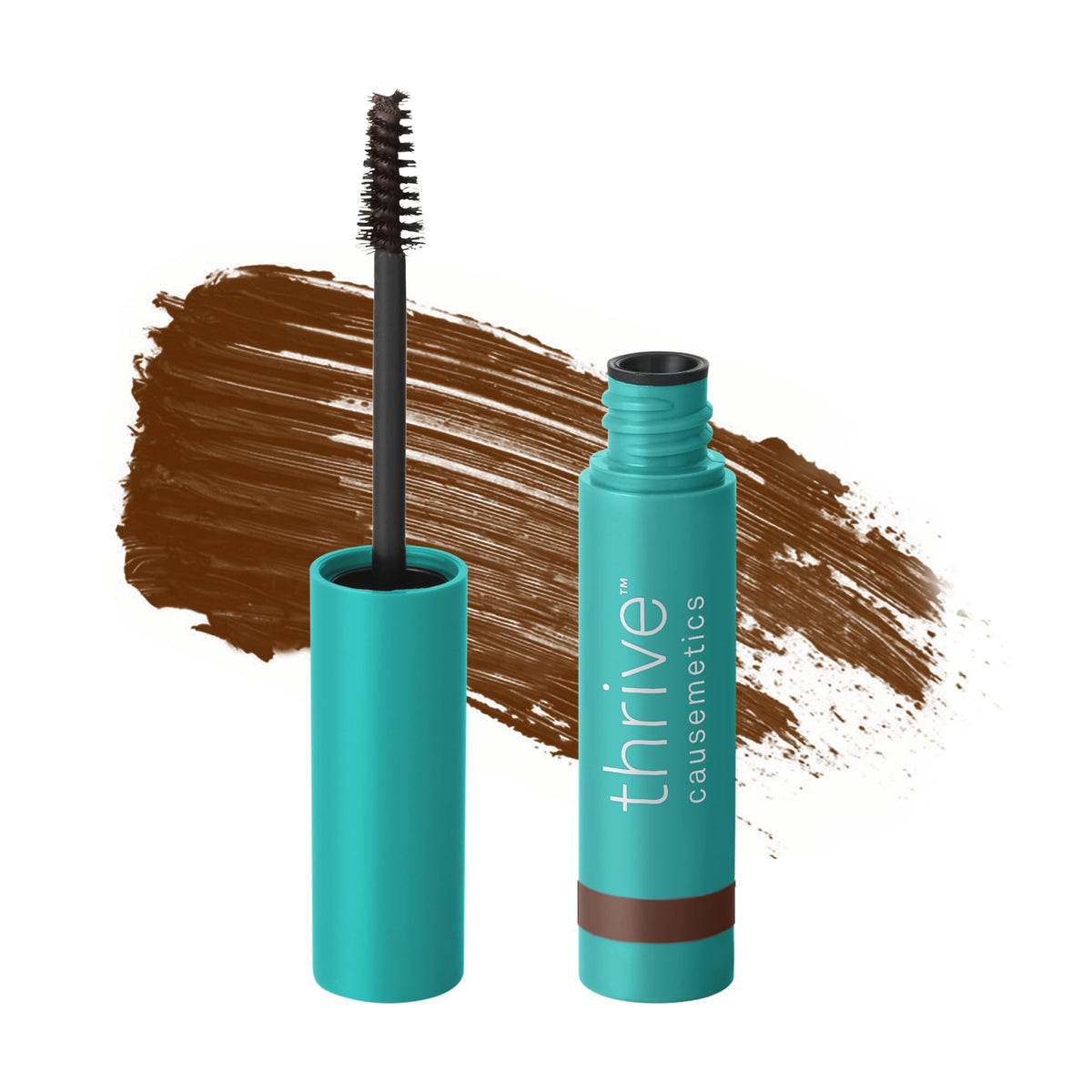 Thrive Causemetics Instant Brow Fix Eyebrow Gel Medium Brown front view