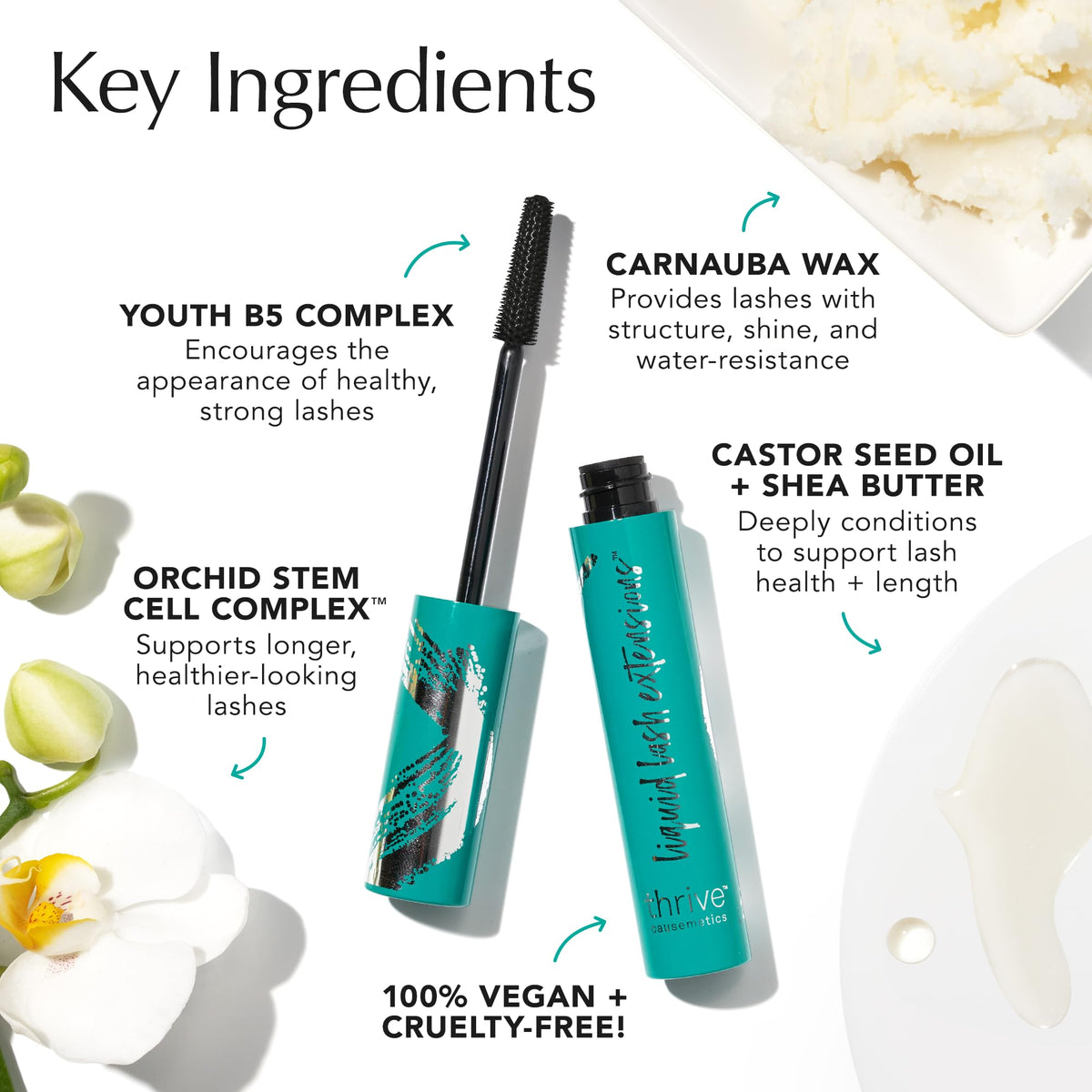 Thrive Causemetics Liquid Lash Extensions Mascara in Rich Black shade