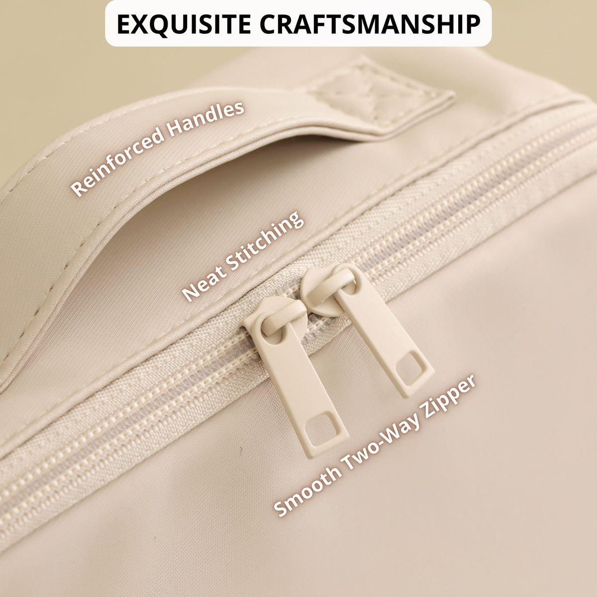 tianzong Travel Makeup Bag dimensions displayed