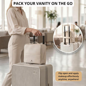 tianzong Travel Makeup Bag with toiletries inside