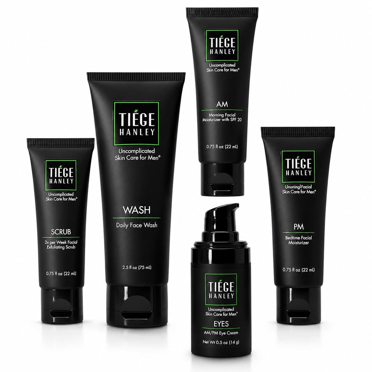 Tiege Hanley Advanced Men's Skin Care Set front view