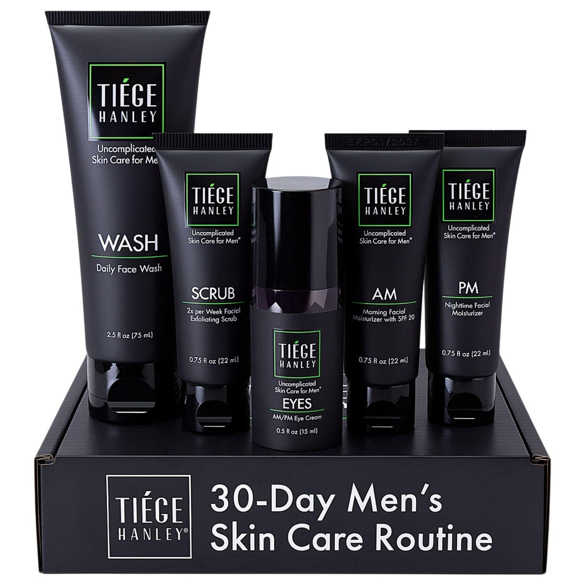 Tiege Hanley Advanced Men's Skin Care Set front view