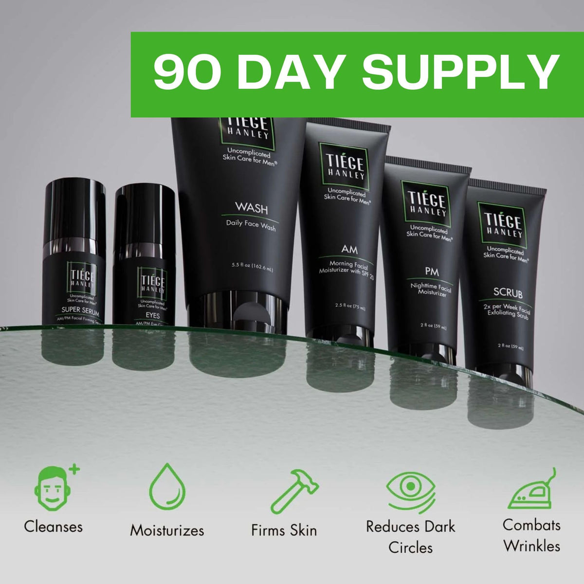 Tiege Hanley AM Moisturizer with SPF 20 2 oz bottle