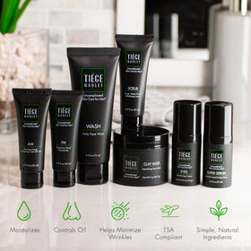 Tiege Hanley Eye Cream and Firming Serum packaging