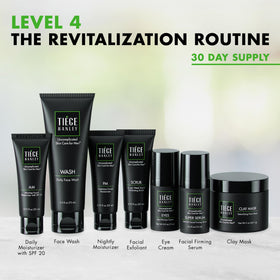 Tiege Hanley Face Wash and Exfoliating Scrub bottles