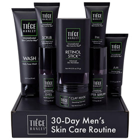 Tiege Hanley Rejuvenation Men's Skin Care Set packaging front view