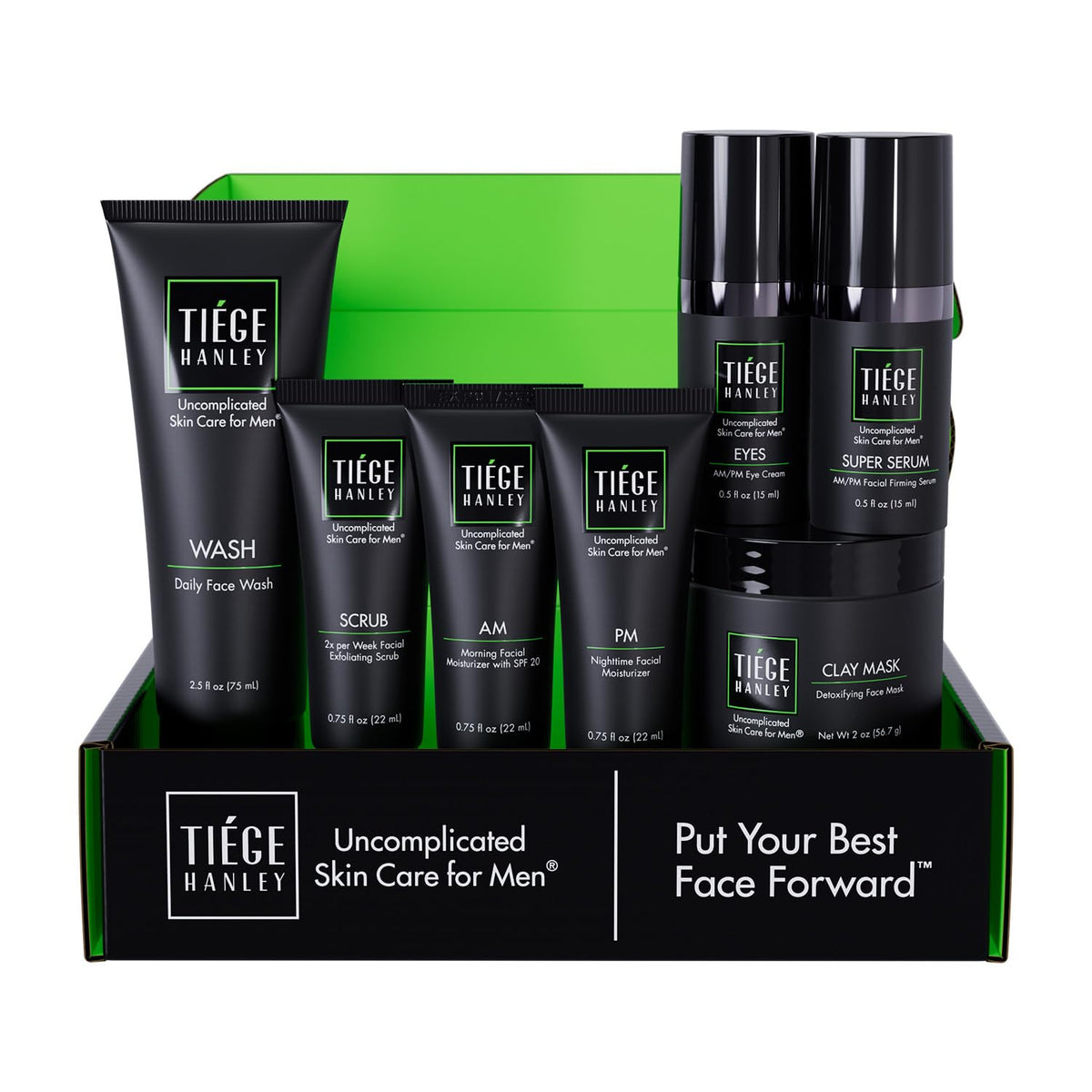 Tiege Hanley Revitalization Men's Skin Care Set front view