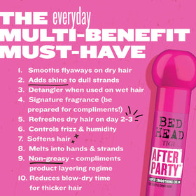 TIGI Bed Head After Party Smoothing Cream lifestyle shot