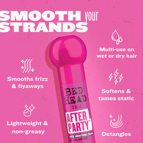 TIGI Bed Head After Party Smoothing Cream texture on hand