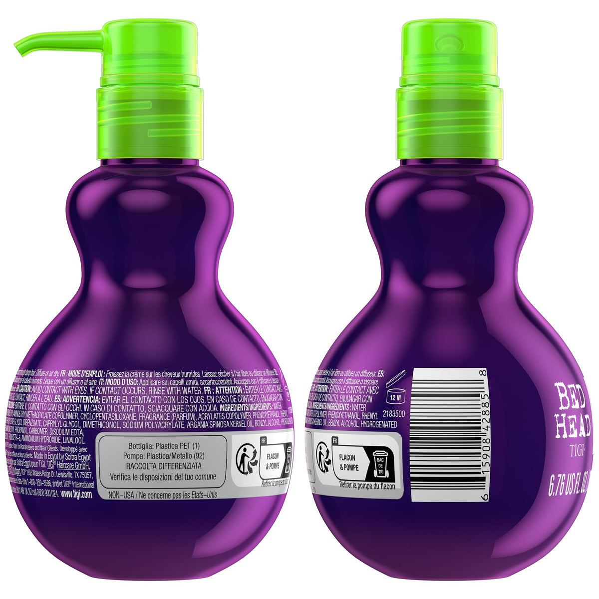 TIGI Bed Head Curl Cream Foxy Curls 6.76 Oz back view