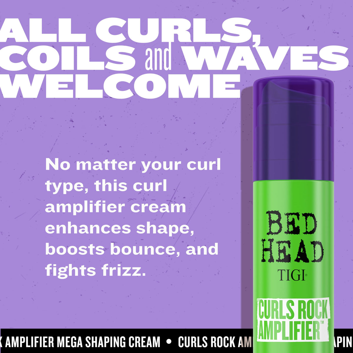 TIGI Bed Head Curls Rock Amplifier Curl Cream in a styling routine