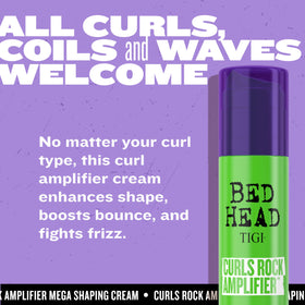 TIGI Bed Head Curls Rock Amplifier Curl Cream in a styling routine