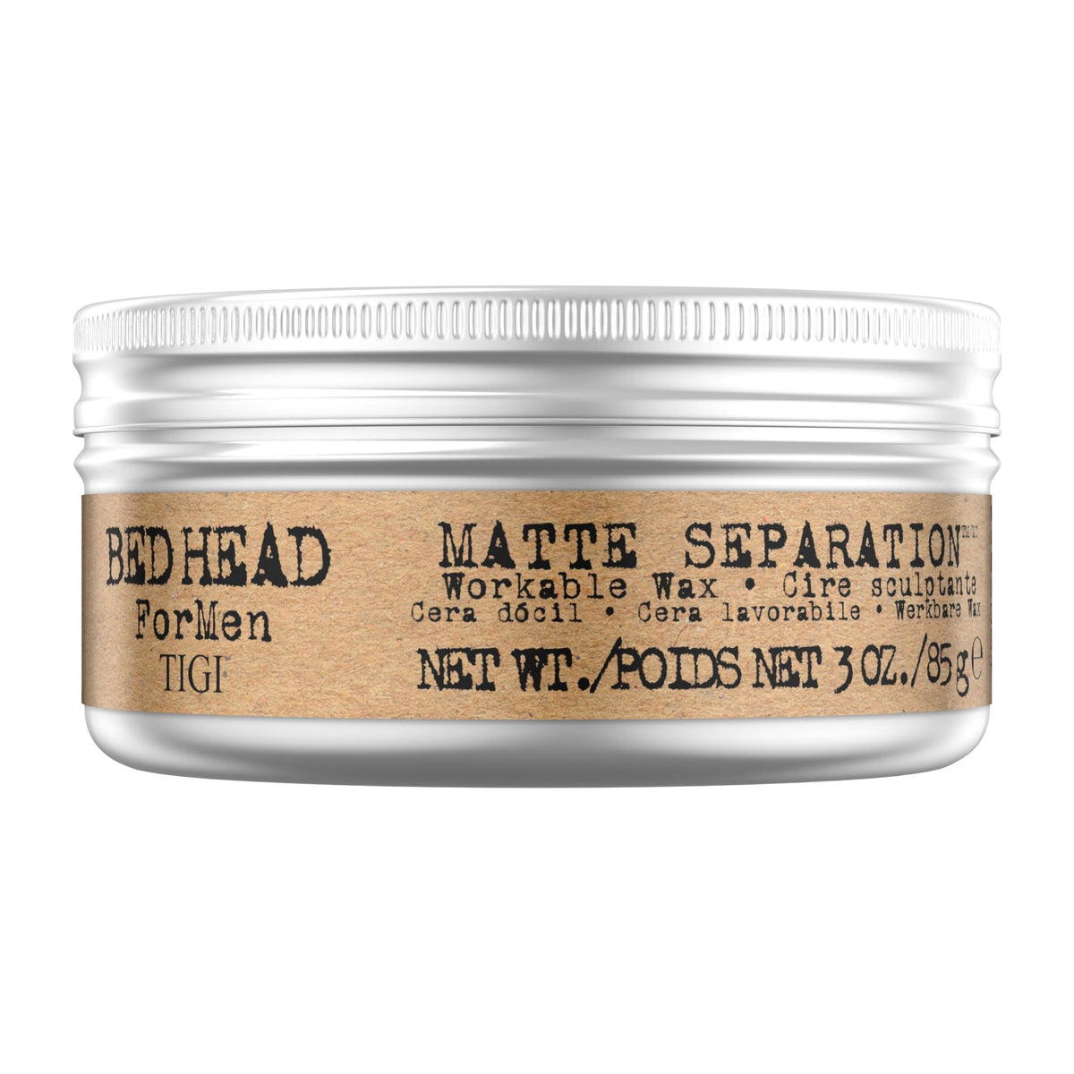TIGI Bed Head for Men Matte Separation Wax 90g front view