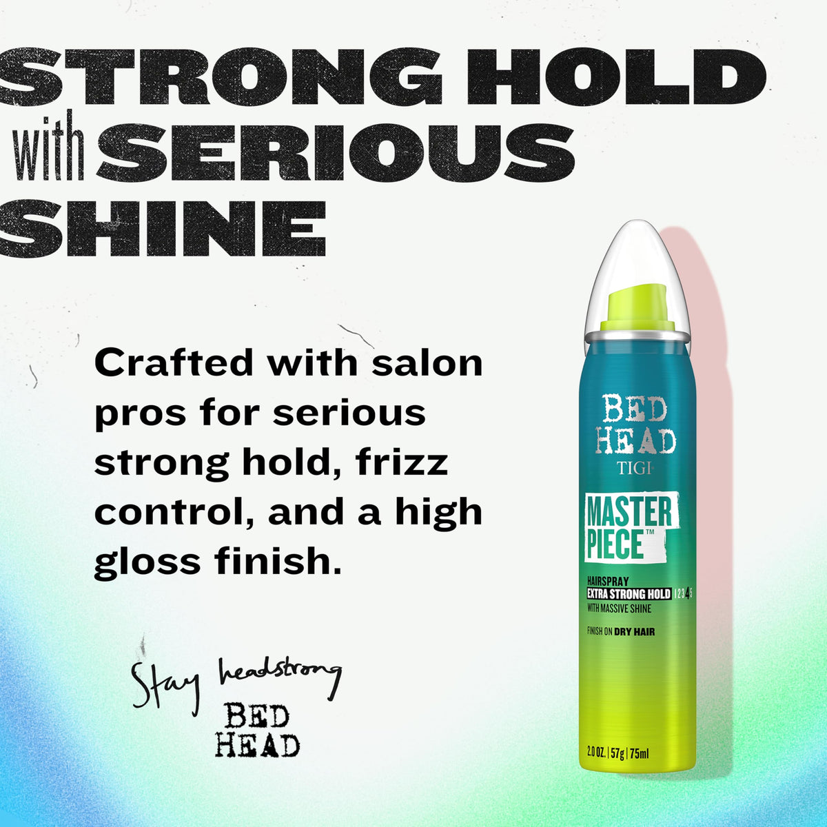 TIGI Bed Head Frizz Control Hair Spray 2 oz back view