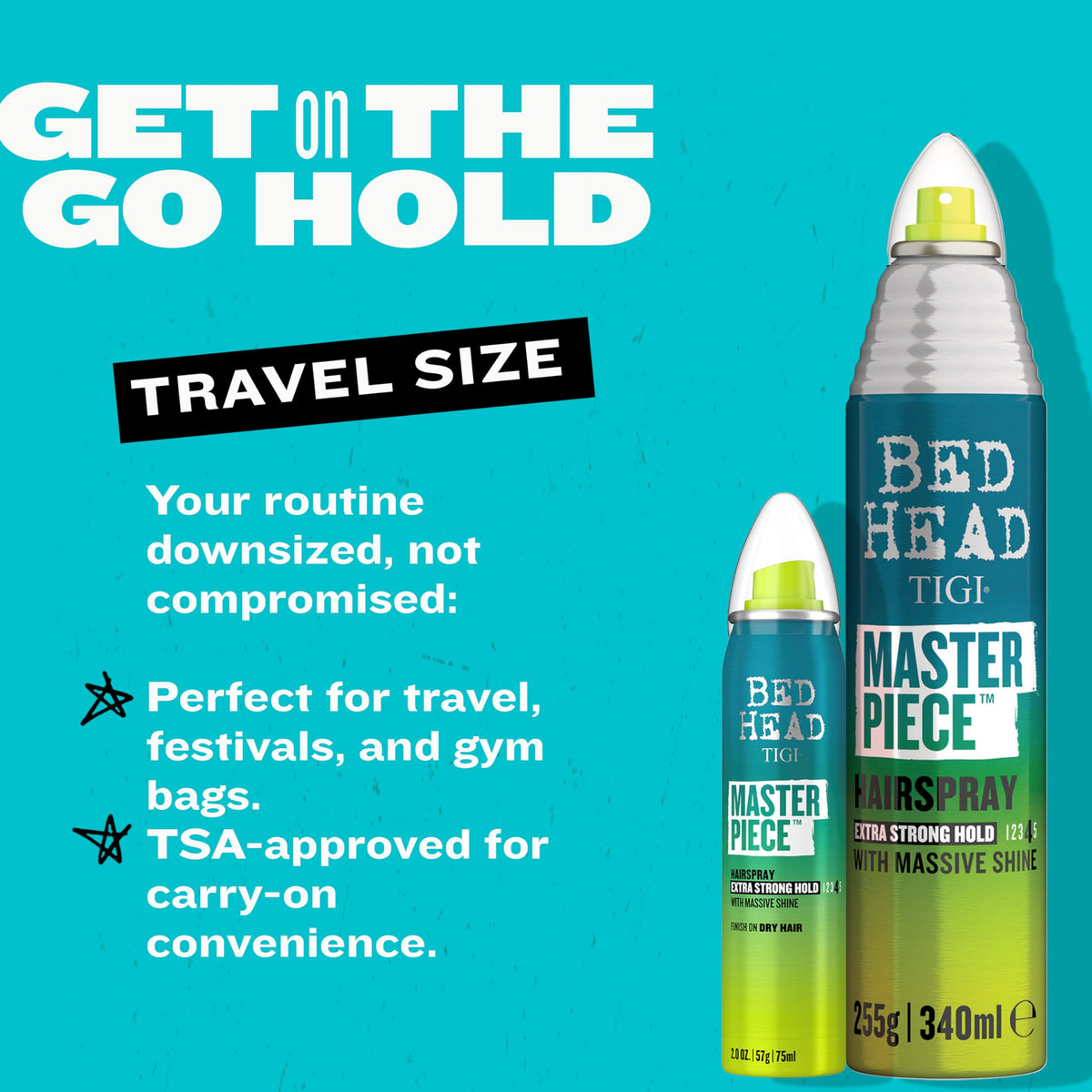 TIGI Bed Head Frizz Control Hair Spray 2 oz side view