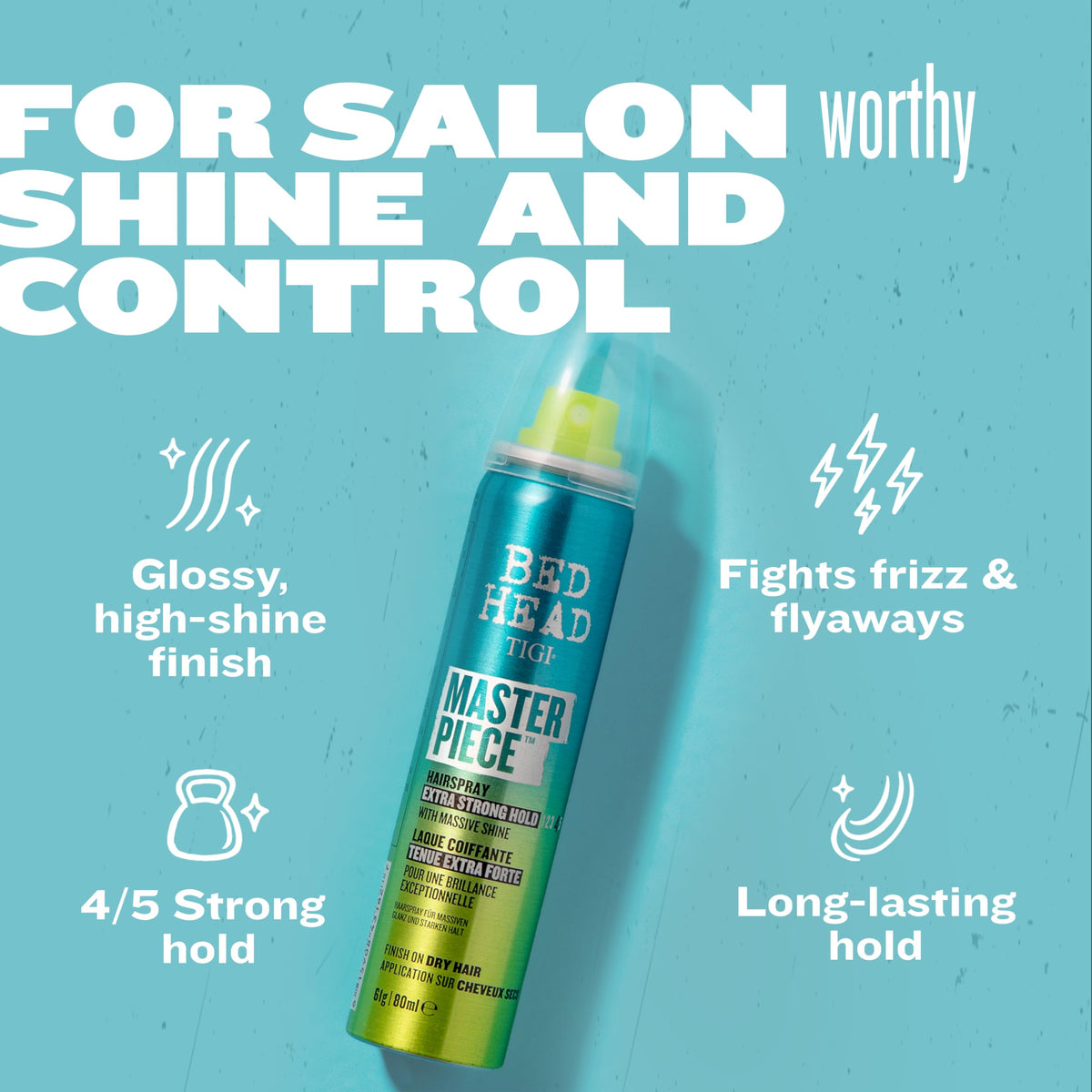TIGI Bed Head Frizz Control Hair Spray 2 oz with spray nozzle