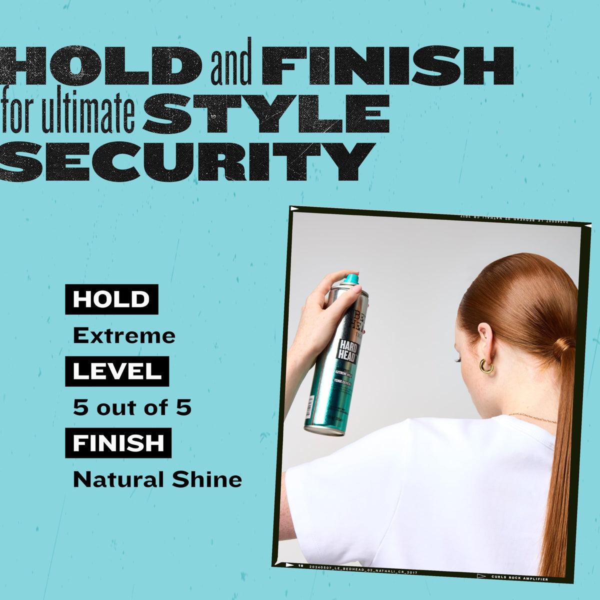 TIGI Bed Head Hard Head Hair Spray natural shine finish