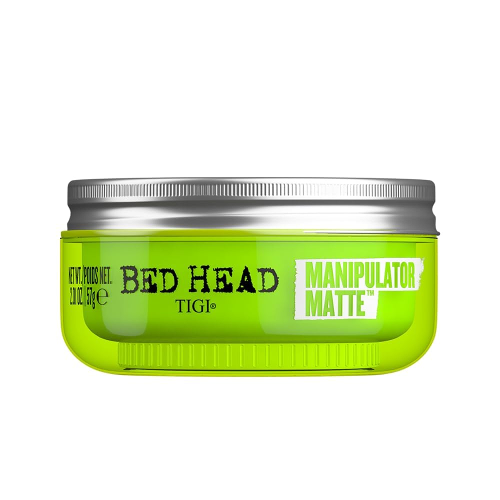 TIGI Bed Head Manipulator Matte Hair Wax front view with jar design
