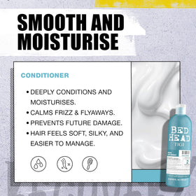 TIGI Bed Head Recovery Conditioner application on hair
