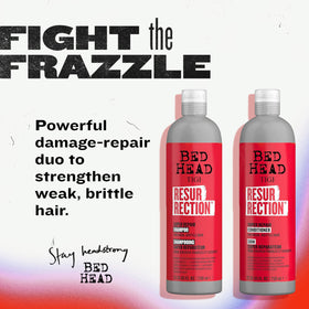 TIGI Bed Head Resurrection Shampoo bottle close-up