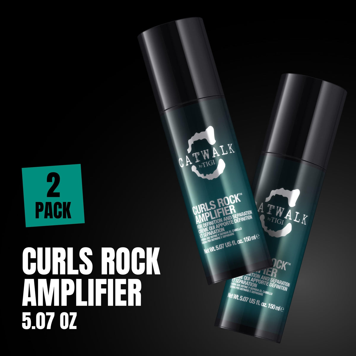 TIGI Curls Rock Amplifier Curl Cream 5.07 Oz each side view