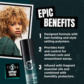 TIGI Curls Rock Amplifier Curl Cream application on hair