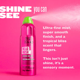 TIGI Headrush Spray back label details
