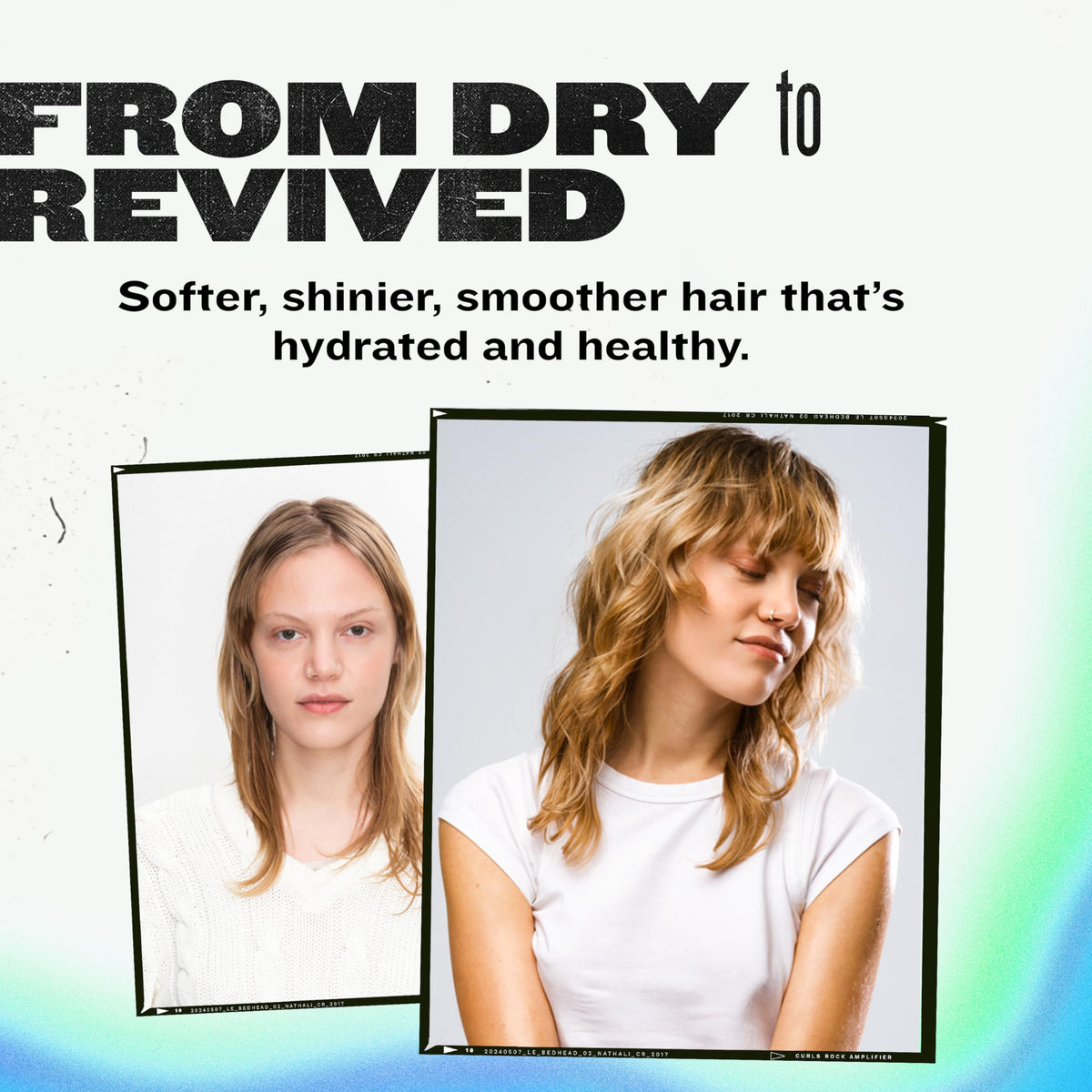 TIGI Recovery Shampoo Travel Mini with water droplets