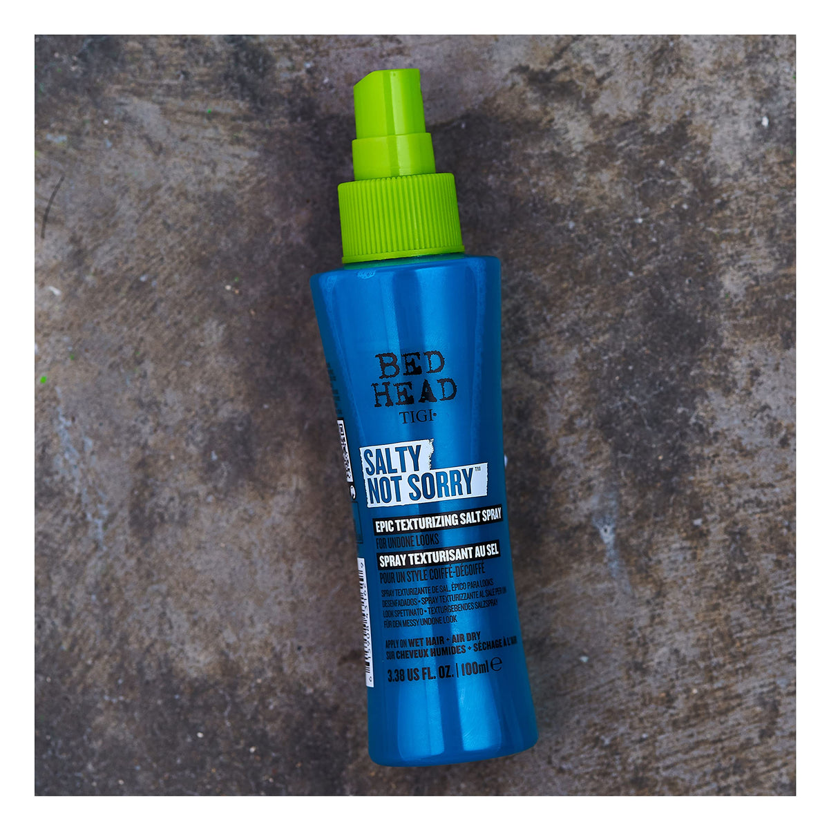 TIGI Salty Not Sorry Texturizing Salt Spray packaging details