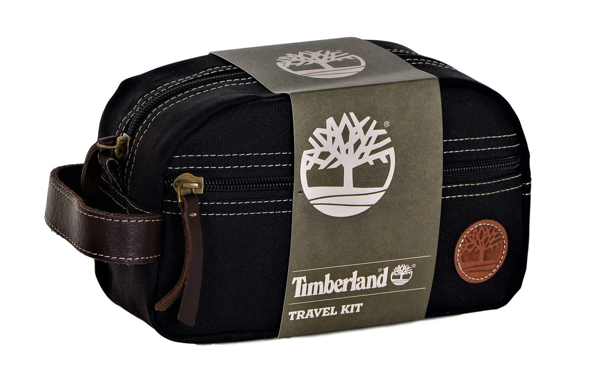Timberland Men's Toiletry Bag with TSA-approved bottle inside