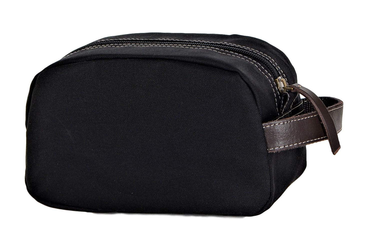 Timberland toiletry bag with decorated leather handle