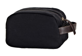 Timberland toiletry bag with decorated leather handle
