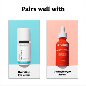 Timeless Skin Care serum ingredients list on back