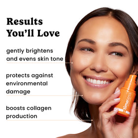 Timeless Vitamin C serum application on skin
