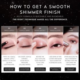 TIMEPHORIA Jelly Gel Eyeshadow Stick 008 Chromite applied on eyelid