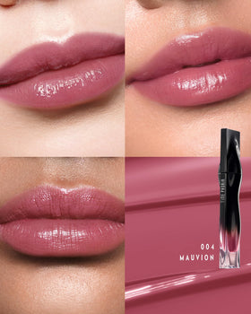 TIMEPHORIA Stellar Dust Lip Stain 004 Mauvion swatch on skin