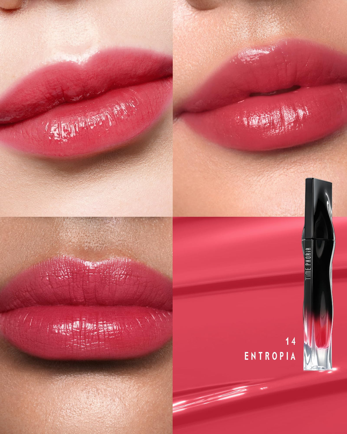 TIMEPHORIA Stellar Dust Lip Stain 14 Entropia applicator close-up