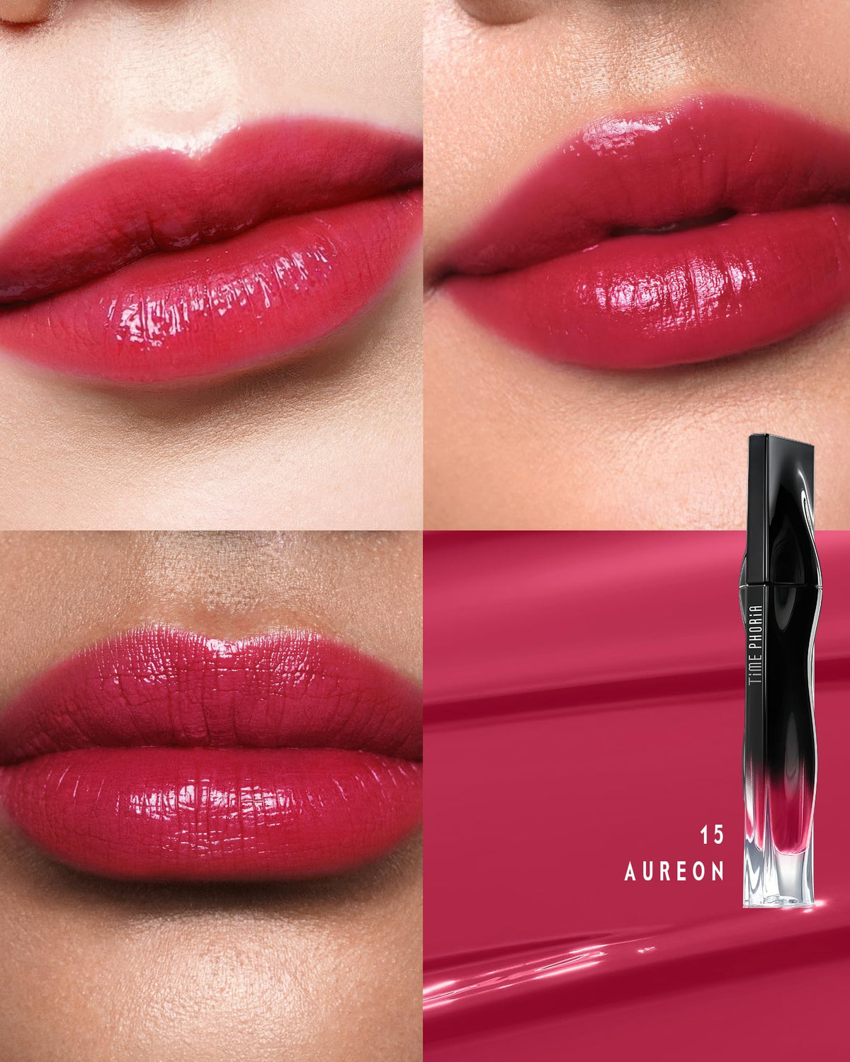 TIMEPHORIA Stellar Dust Lip Stain 15 Aureon applicator tip close-up