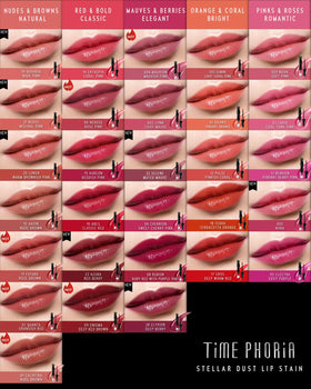 TIMEPHORIA Stellar Dust Lip Stain 28 Elyxion applicator close-up
