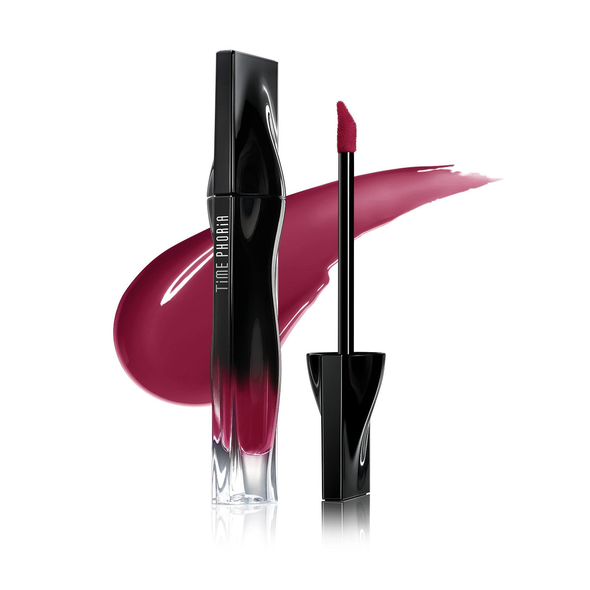 TIMEPHORIA Stellar Dust Lip Stain 28 Elyxion deep berry gloss front view
