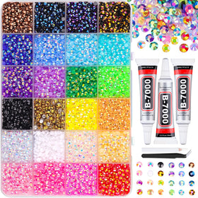 TINKRSTUFF 18000Pcs mixed-colour resin rhinestones in a box
