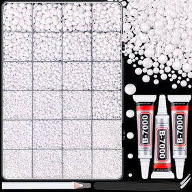TINKRSTUFF 25000 Pcs resin rhinestones box with various sizes