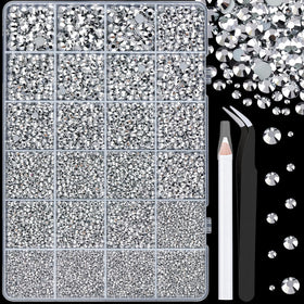 TINKRSTUFF 25000Pcs resin rhinestones box front view