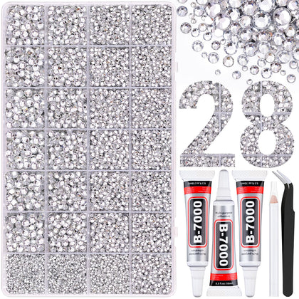 TINKRSTUFF 30000Pcs resin rhinestones box with various sizes